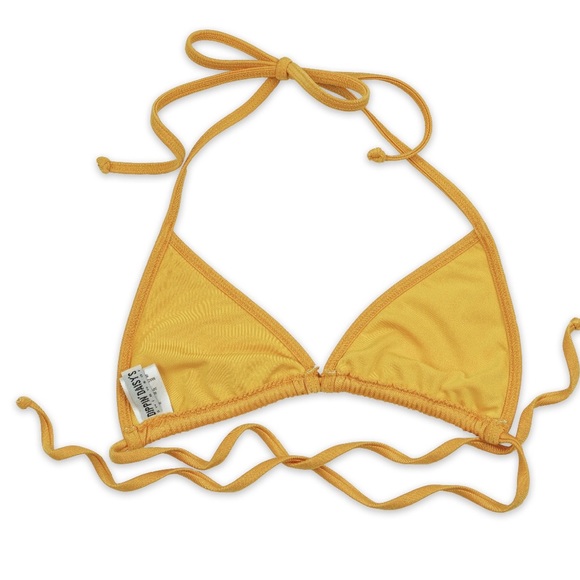 CLOSING SALE! Metallic yellow 2 piece bikini - Picture 2 of 6